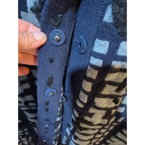 Charlie & Robin Anthropologie Midi Tunic Length Cardigan Sweater Coat Medium - Picture 8 of 13